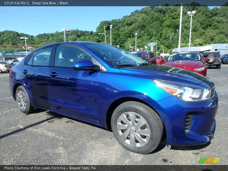 Deep Sea Blue / Black 2019 Kia Rio S