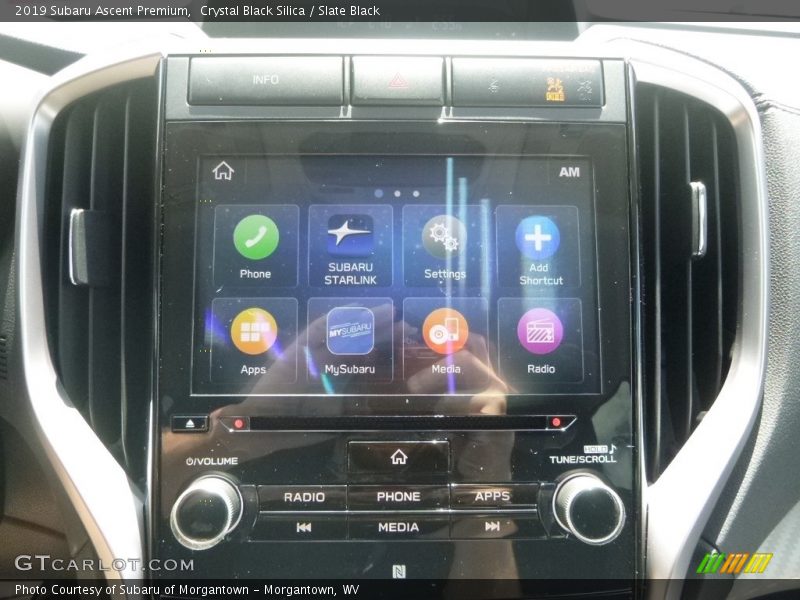 Crystal Black Silica / Slate Black 2019 Subaru Ascent Premium
