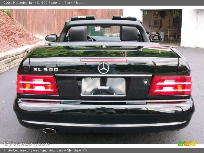 Black / Black 2001 Mercedes-Benz SL 500 Roadster