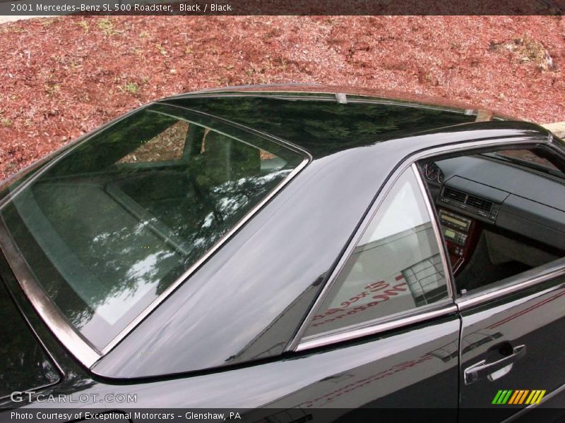 Black / Black 2001 Mercedes-Benz SL 500 Roadster