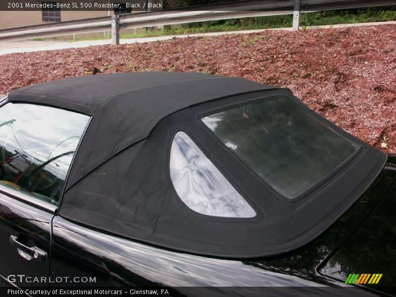 Black / Black 2001 Mercedes-Benz SL 500 Roadster