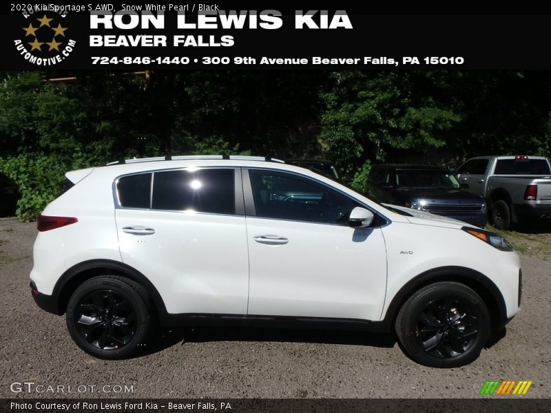 Snow White Pearl / Black 2020 Kia Sportage S AWD