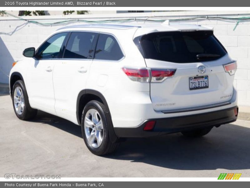 Blizzard Pearl / Black 2016 Toyota Highlander Limited AWD