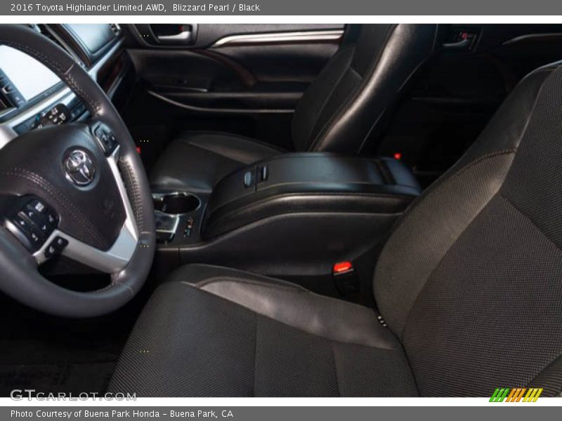 Blizzard Pearl / Black 2016 Toyota Highlander Limited AWD
