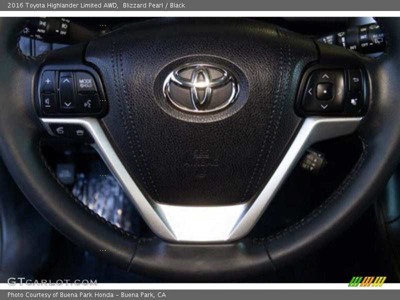Blizzard Pearl / Black 2016 Toyota Highlander Limited AWD