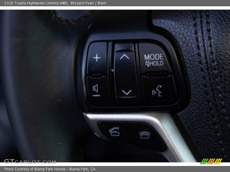 Blizzard Pearl / Black 2016 Toyota Highlander Limited AWD