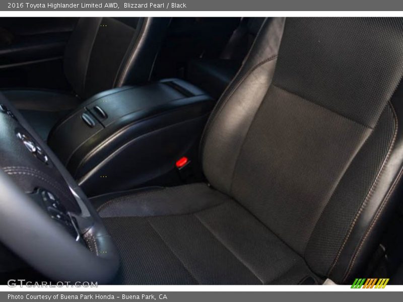 Blizzard Pearl / Black 2016 Toyota Highlander Limited AWD