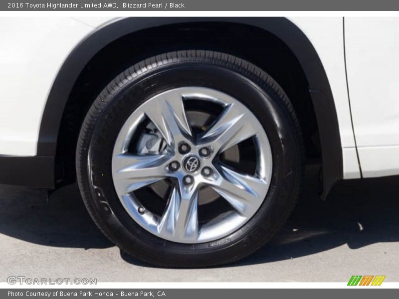 Blizzard Pearl / Black 2016 Toyota Highlander Limited AWD