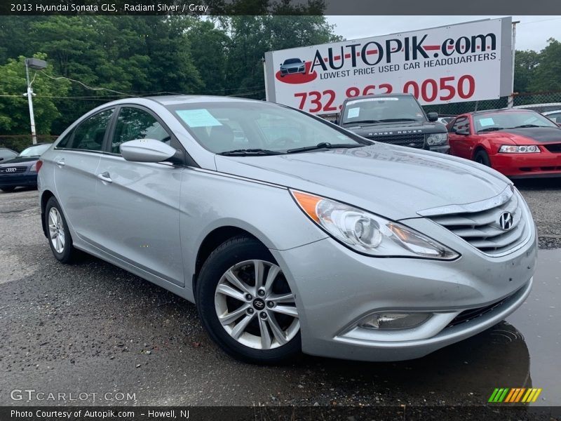 Radiant Silver / Gray 2013 Hyundai Sonata GLS