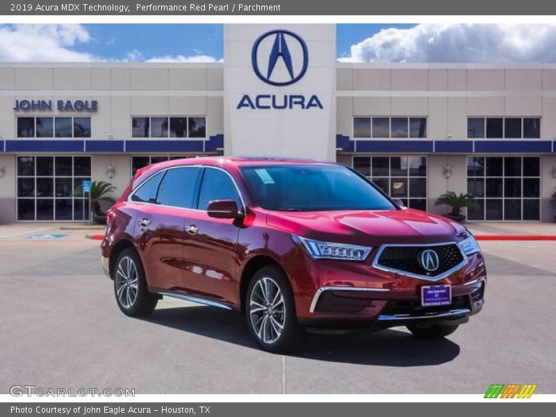 Performance Red Pearl / Parchment 2019 Acura MDX Technology
