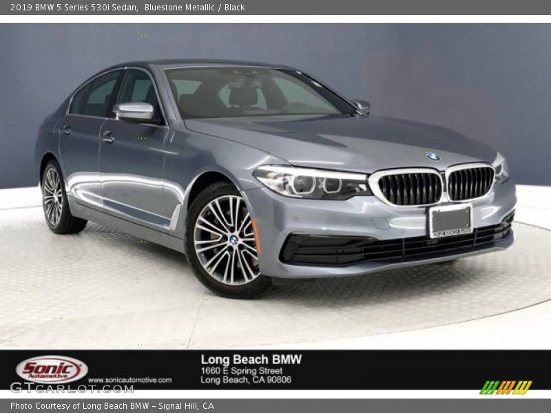 Bluestone Metallic / Black 2019 BMW 5 Series 530i Sedan