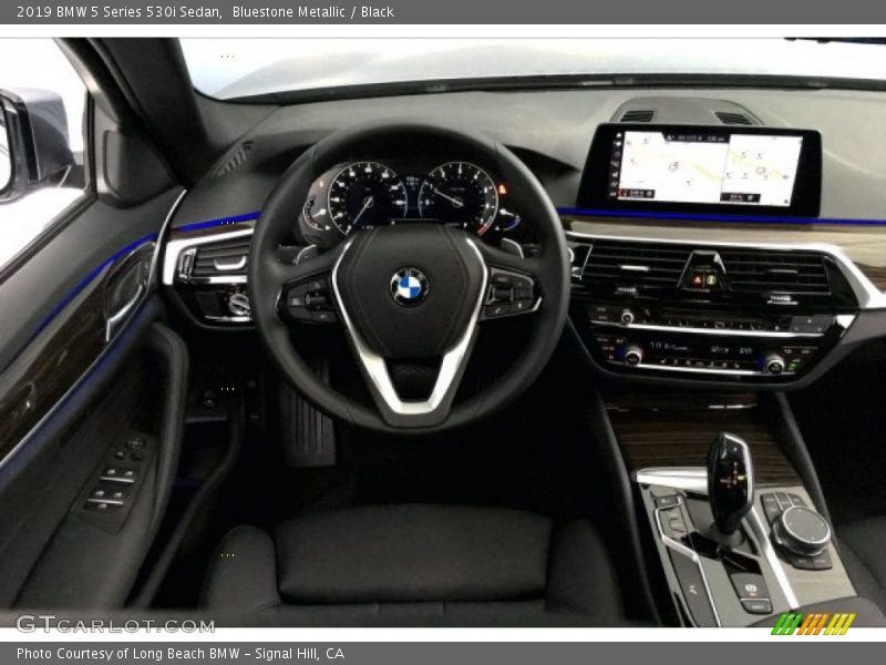 Bluestone Metallic / Black 2019 BMW 5 Series 530i Sedan