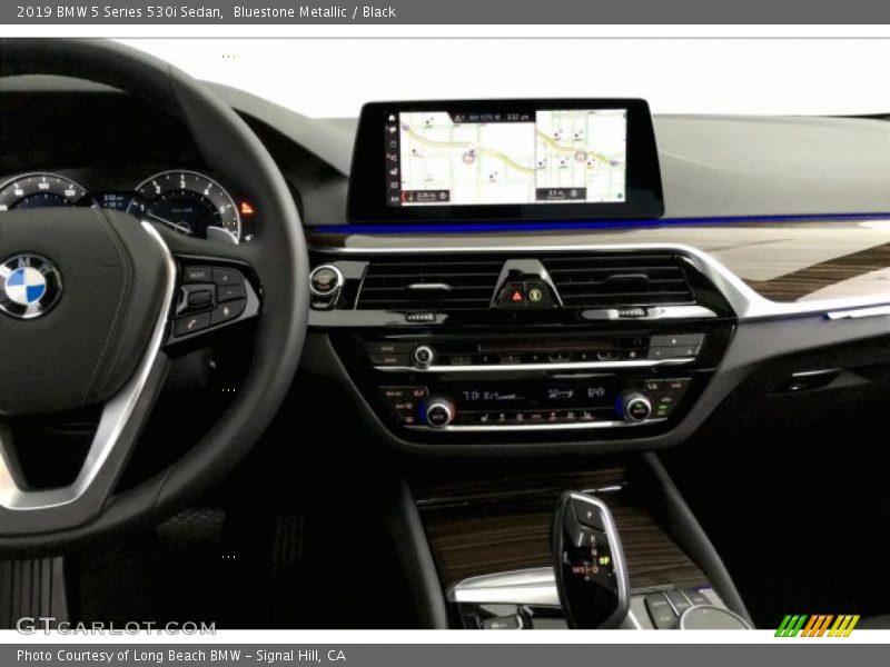 Bluestone Metallic / Black 2019 BMW 5 Series 530i Sedan