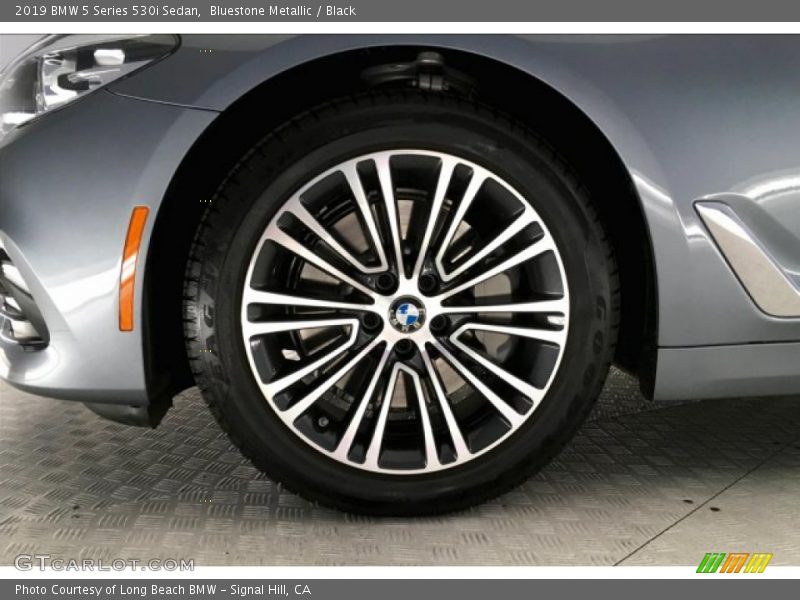 Bluestone Metallic / Black 2019 BMW 5 Series 530i Sedan