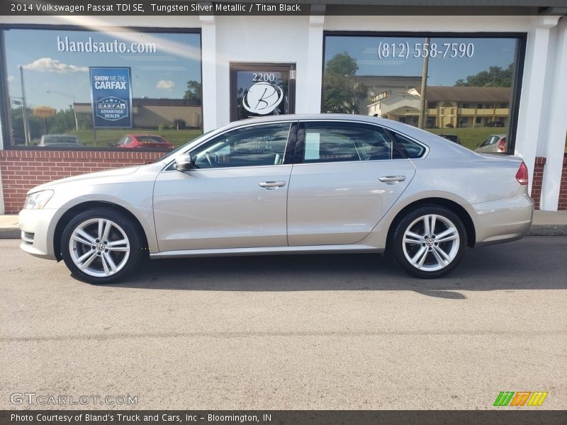 Tungsten Silver Metallic / Titan Black 2014 Volkswagen Passat TDI SE