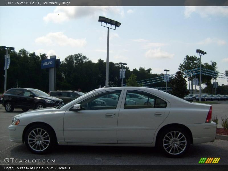 Ice White / Beige 2007 Volvo S60 2.5T