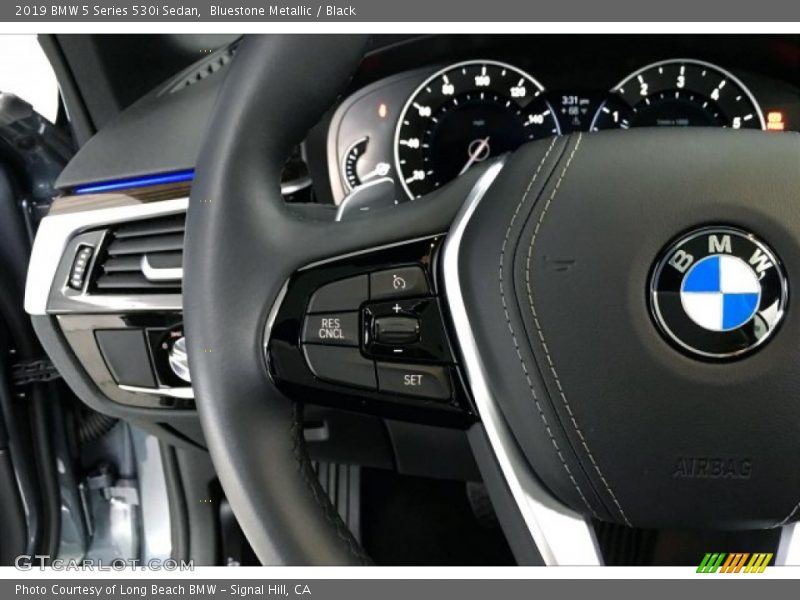 Bluestone Metallic / Black 2019 BMW 5 Series 530i Sedan