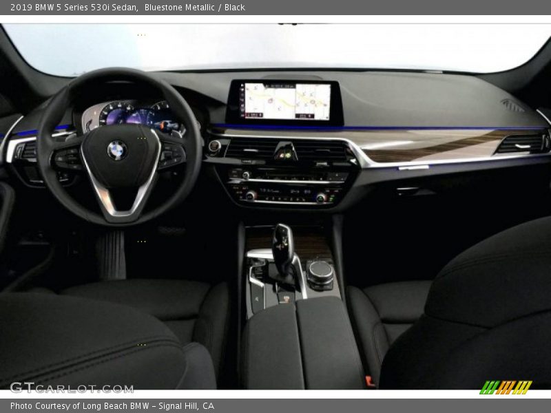 Bluestone Metallic / Black 2019 BMW 5 Series 530i Sedan