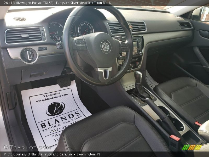 Tungsten Silver Metallic / Titan Black 2014 Volkswagen Passat TDI SE
