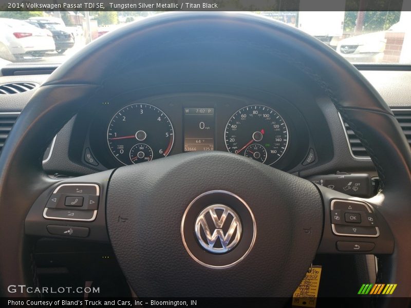 Tungsten Silver Metallic / Titan Black 2014 Volkswagen Passat TDI SE