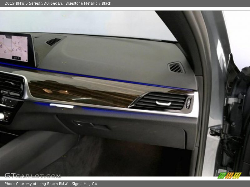 Bluestone Metallic / Black 2019 BMW 5 Series 530i Sedan
