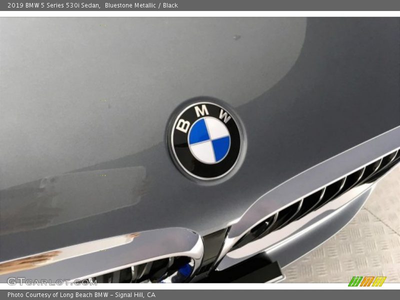 Bluestone Metallic / Black 2019 BMW 5 Series 530i Sedan