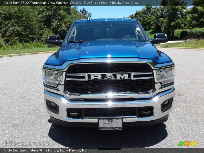 Blue Streak Pearl / Black/Diesel Gray 2019 Ram 3500 Tradesman Crew Cab 4x4 Chassis