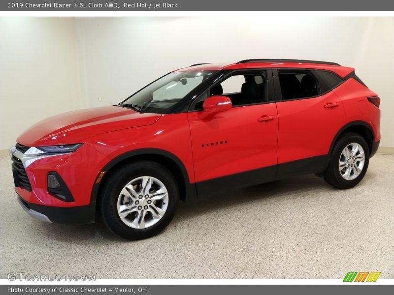Red Hot / Jet Black 2019 Chevrolet Blazer 3.6L Cloth AWD