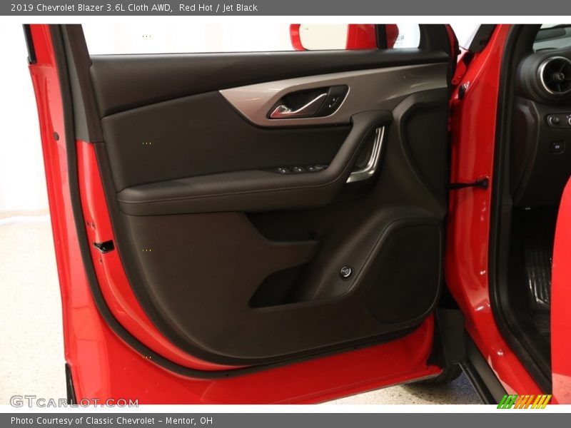 Red Hot / Jet Black 2019 Chevrolet Blazer 3.6L Cloth AWD