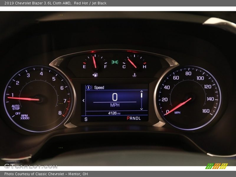 Red Hot / Jet Black 2019 Chevrolet Blazer 3.6L Cloth AWD
