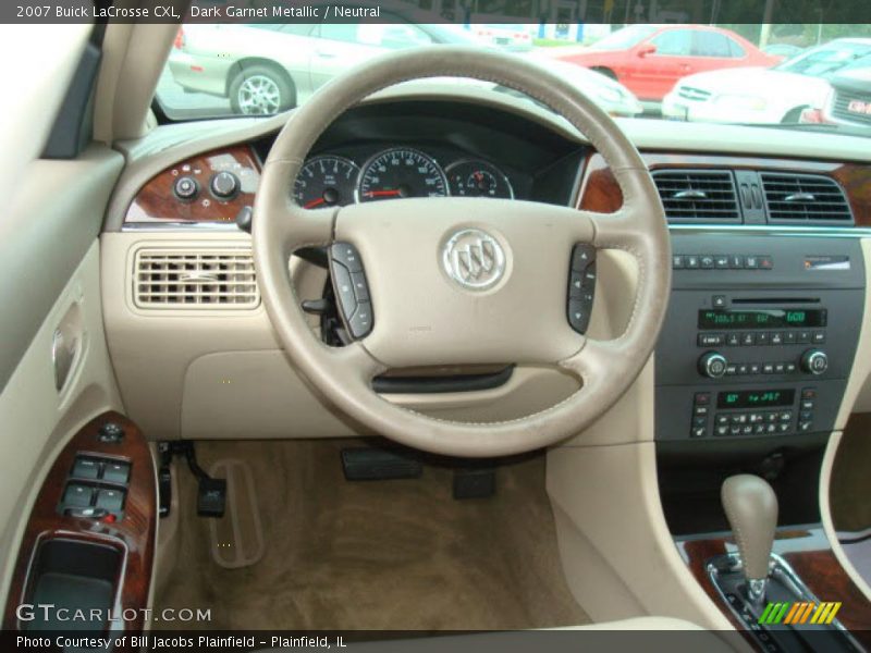 Dark Garnet Metallic / Neutral 2007 Buick LaCrosse CXL