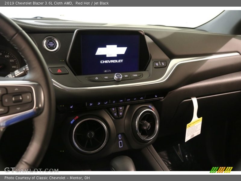 Red Hot / Jet Black 2019 Chevrolet Blazer 3.6L Cloth AWD