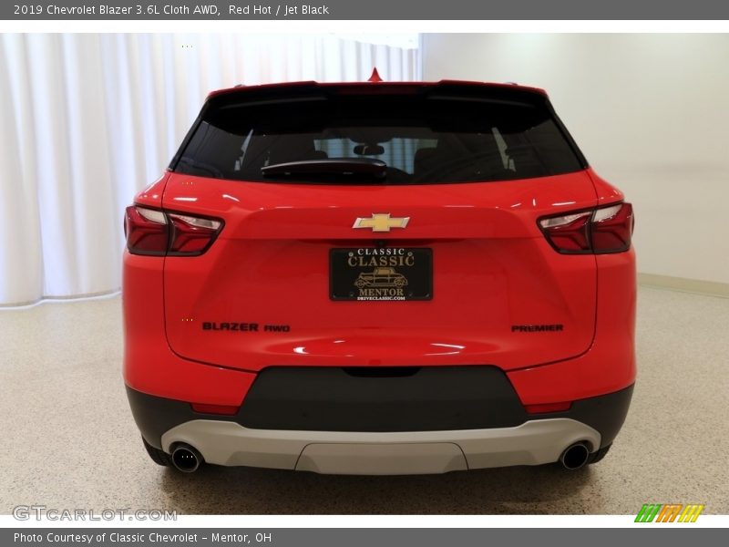 Red Hot / Jet Black 2019 Chevrolet Blazer 3.6L Cloth AWD