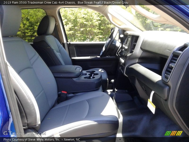 Blue Streak Pearl / Black/Diesel Gray 2019 Ram 3500 Tradesman Crew Cab 4x4 Chassis