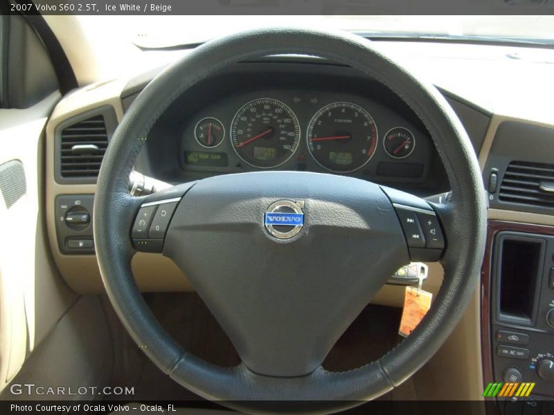 Ice White / Beige 2007 Volvo S60 2.5T