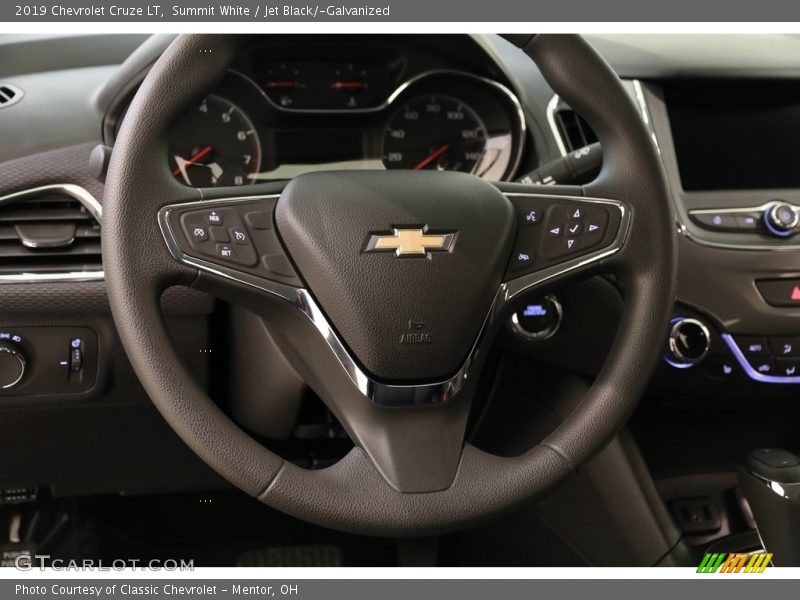 Summit White / Jet Black/­Galvanized 2019 Chevrolet Cruze LT