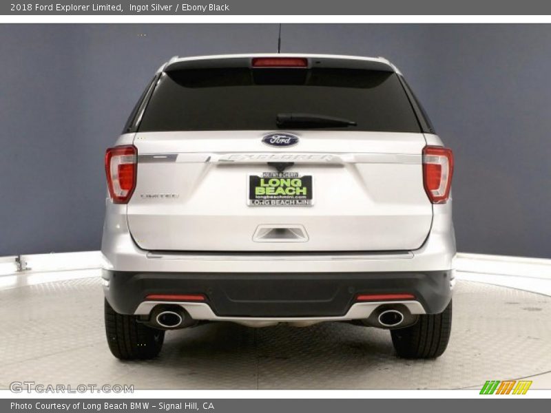 Ingot Silver / Ebony Black 2018 Ford Explorer Limited