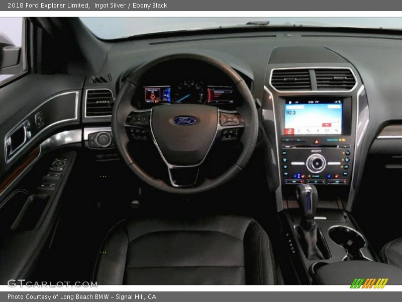 Ingot Silver / Ebony Black 2018 Ford Explorer Limited