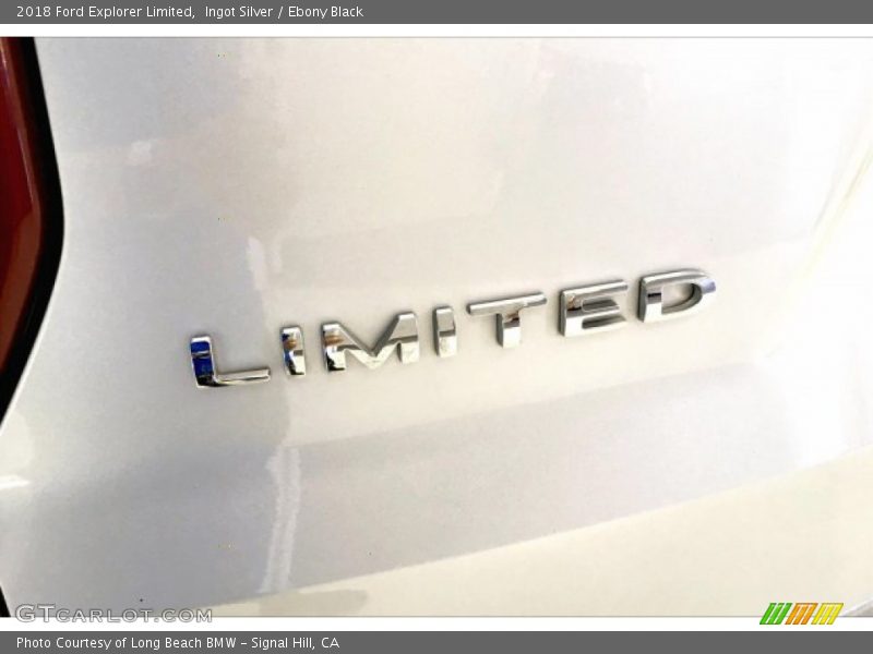 Ingot Silver / Ebony Black 2018 Ford Explorer Limited