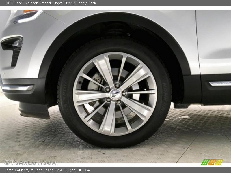 Ingot Silver / Ebony Black 2018 Ford Explorer Limited