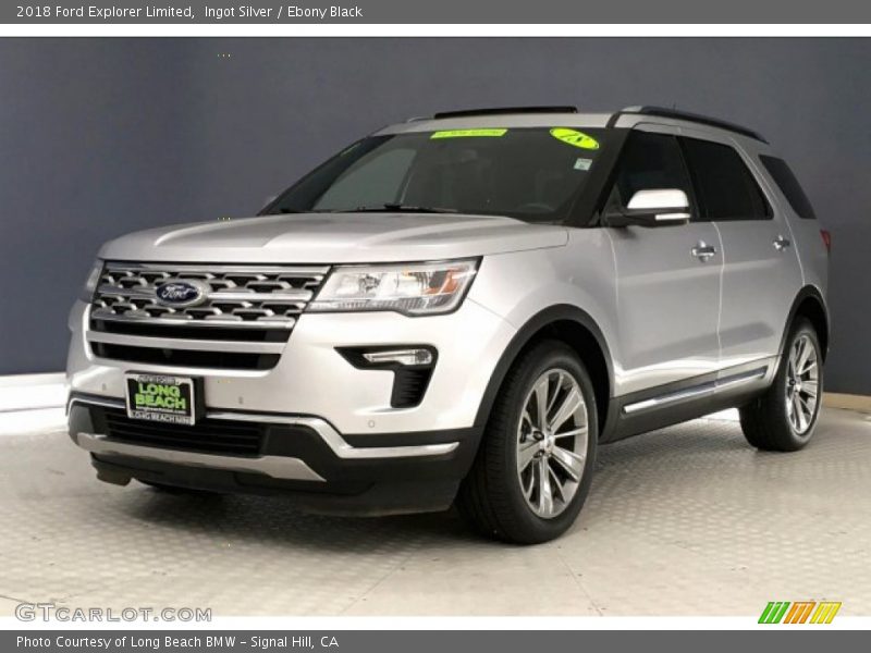 Ingot Silver / Ebony Black 2018 Ford Explorer Limited