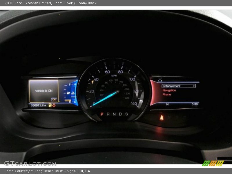 Ingot Silver / Ebony Black 2018 Ford Explorer Limited