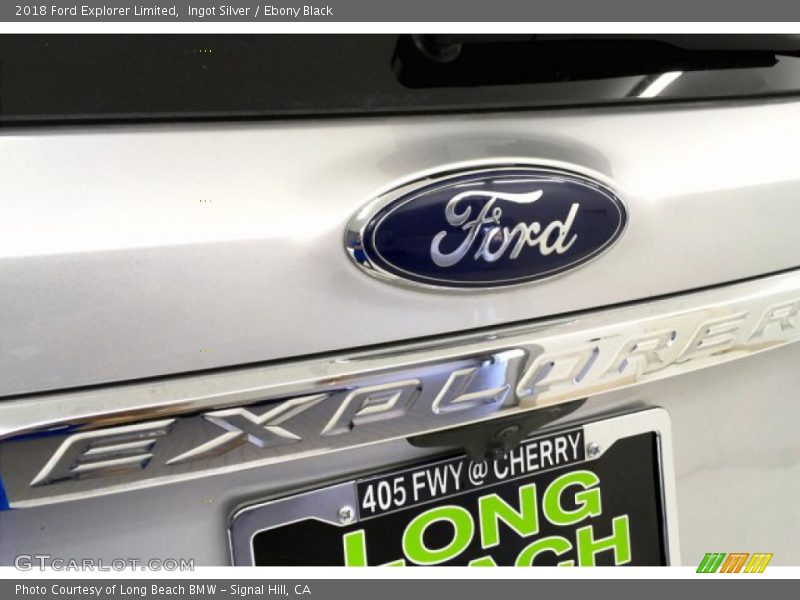 Ingot Silver / Ebony Black 2018 Ford Explorer Limited