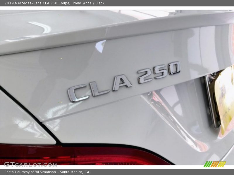 Polar White / Black 2019 Mercedes-Benz CLA 250 Coupe