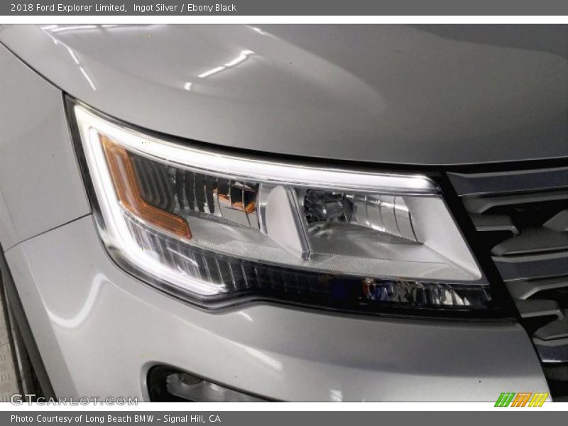 Ingot Silver / Ebony Black 2018 Ford Explorer Limited