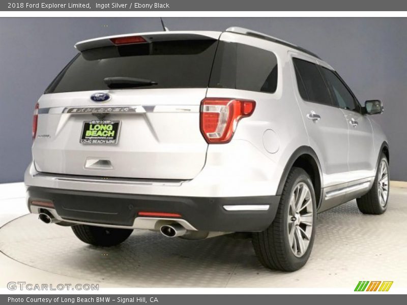 Ingot Silver / Ebony Black 2018 Ford Explorer Limited