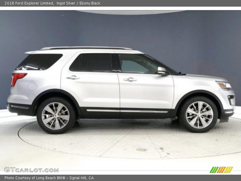 Ingot Silver / Ebony Black 2018 Ford Explorer Limited