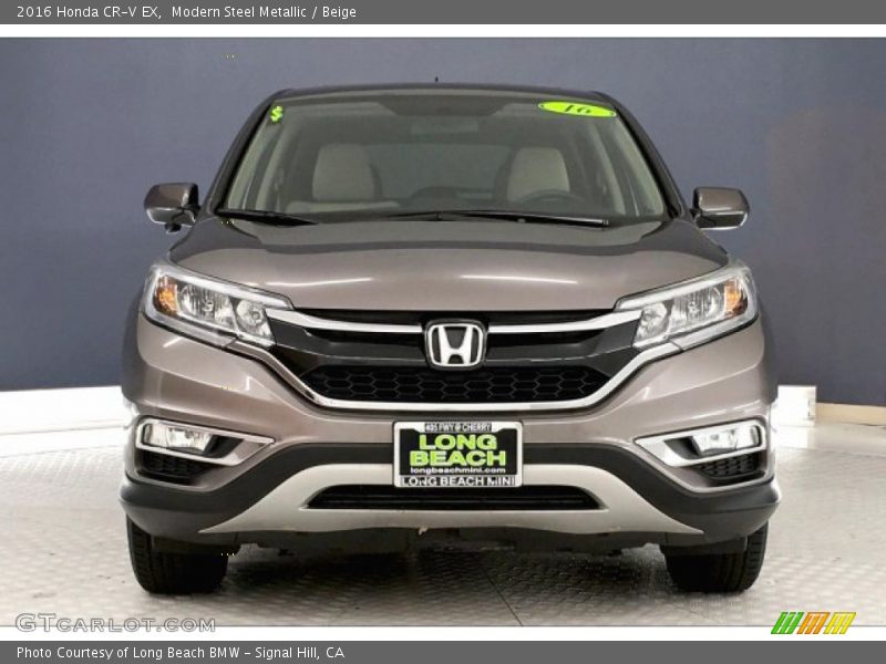 Modern Steel Metallic / Beige 2016 Honda CR-V EX