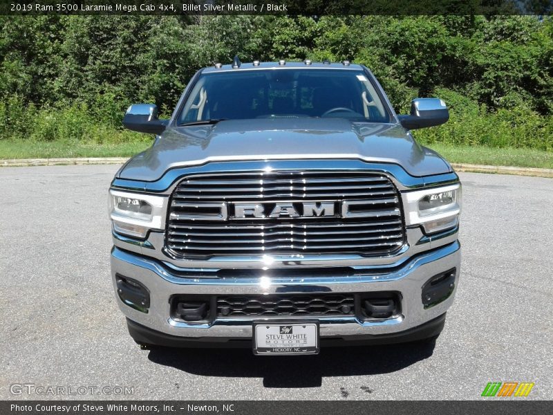 Billet Silver Metallic / Black 2019 Ram 3500 Laramie Mega Cab 4x4