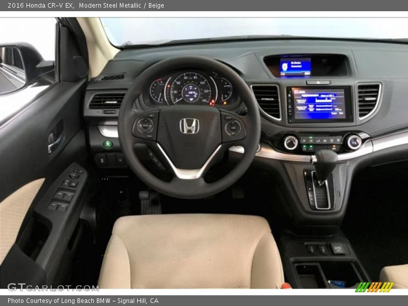 Modern Steel Metallic / Beige 2016 Honda CR-V EX